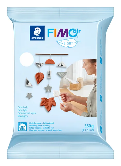 Boetseerklei Staedtler Fimo air light 350gr wit