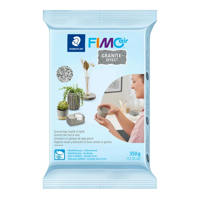Boetseerklei Staedtler Fimo air 350gr graniet