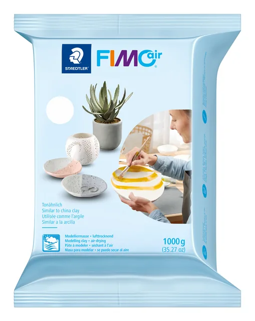 Boetseerklei Staedtler Fimo air 1kg wit