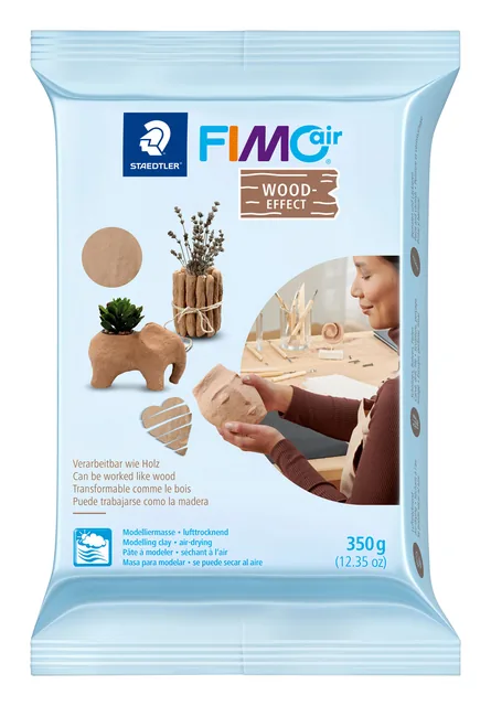 Boetseerklei Staedtler Fimo air 350gr hout