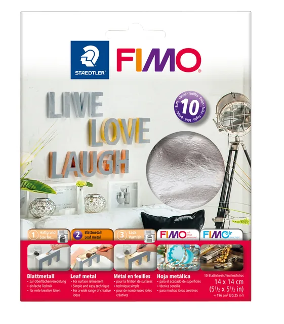 Bladmetaal Staedtler Fimo 10v zilver