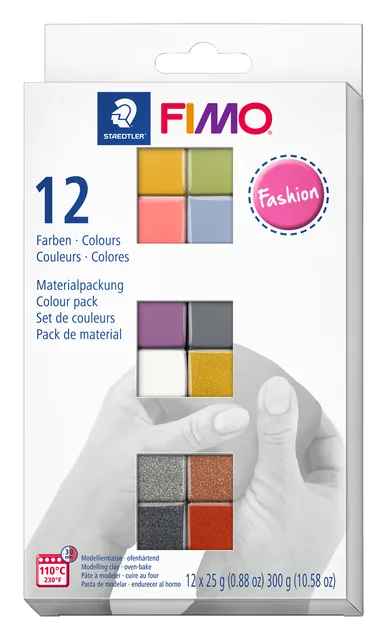 Klei Fimo Staedtler soft colourpack 12 fashioncol