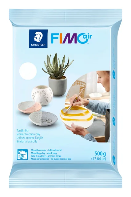 Boetseerklei Staedtler Fimo air 500gr wit