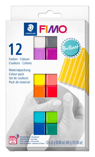 Klei Fimo Staedtler soft colourpack 12 brillantcol