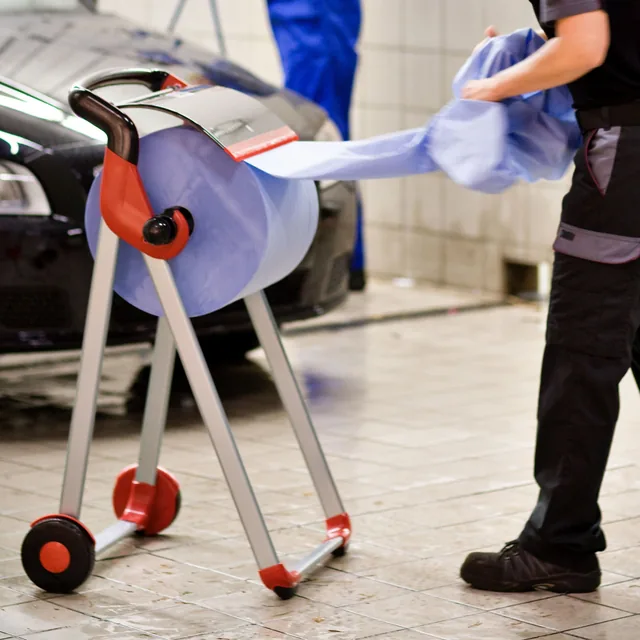 Poetspapier Tork W1 Premium 2laags blauw 130050