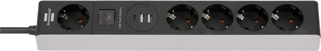 Stekkerdoos Brennenstuhl 5vdig USB C Power 1.5m gs