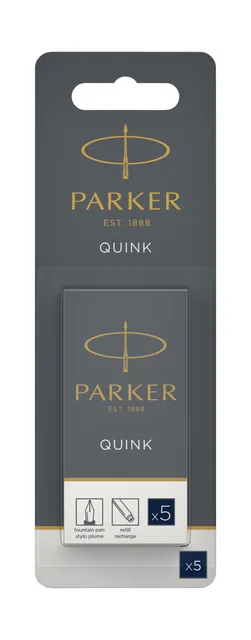 Inktpatroon Parker Quink blauwzwart