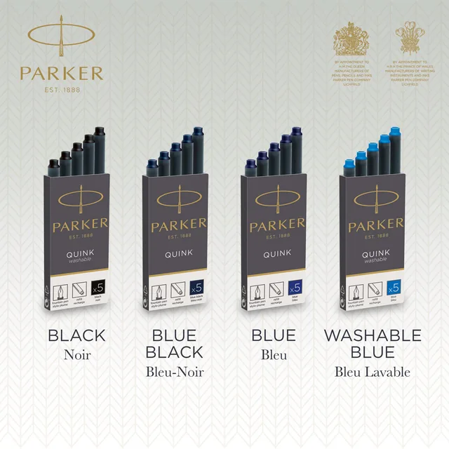 Inktpatroon Parker Quink blauwzwart