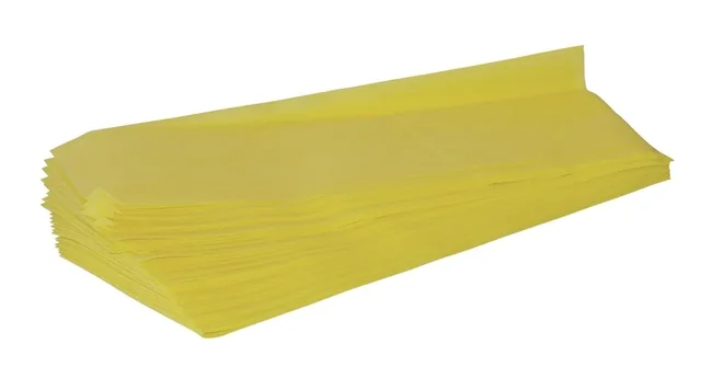Stofwisdoekjes viscose 25x60cm Set À 25 geel