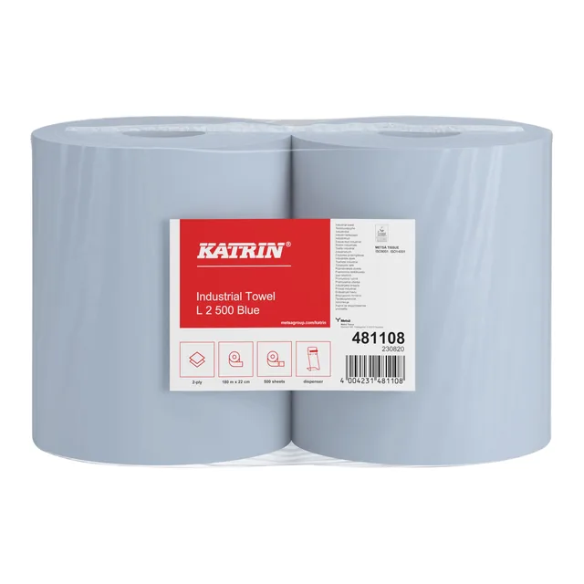 Poetspapier Katrin Industrial groot blauw