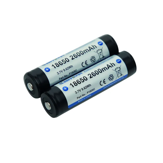 Accu 18650-26h PCB beschermd 2600mah 3.7v