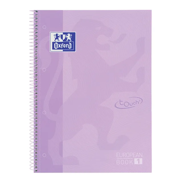 Notitieboek Oxf touch europeanb A4+ lijn 160p pps