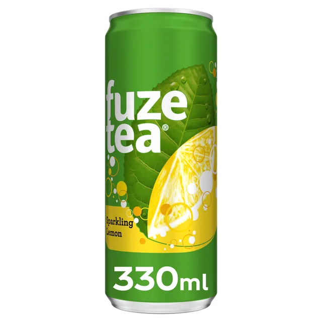 Frisdrank Fuze Tea Black Tea sparkling lemon 330ml