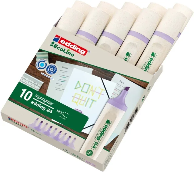 Markeerstift edding 24 Eco 2-5mm pastel violet