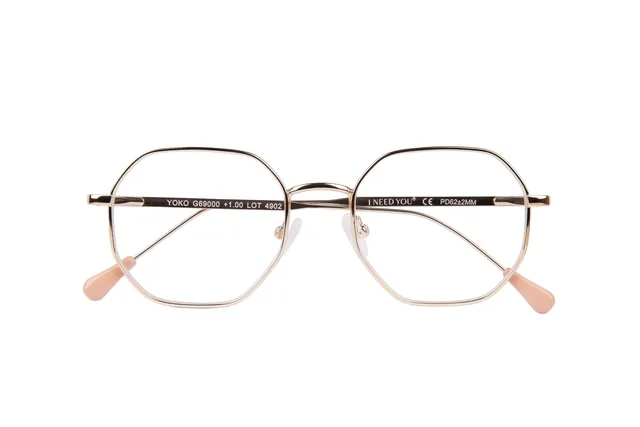 Leesbril I Need You +2.50dpt Yoko goud