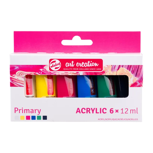 Acrylverf Talens Art Creation 12ml 6st Primary ass