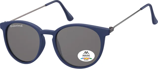 Zonnebril Montana smoke polar rond glas mtl blauw