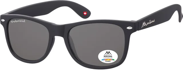 Zonnebril Montana met smoke polar glas zwart