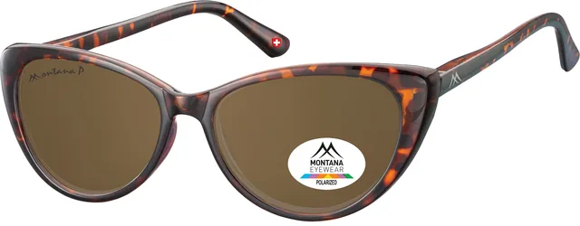 Zonnebril Montana met bruin polar glas turtle