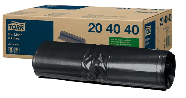 Afvalzak Tork B3 Advanced 33x40cm 5L zwart