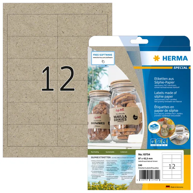 Etiket HERMA 10754 97x42.3mm silphie br 240st