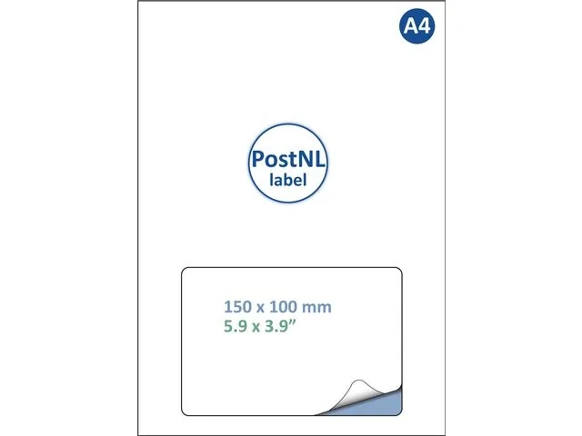 Label PostNL IEZZY A4 1.000 150x100mm