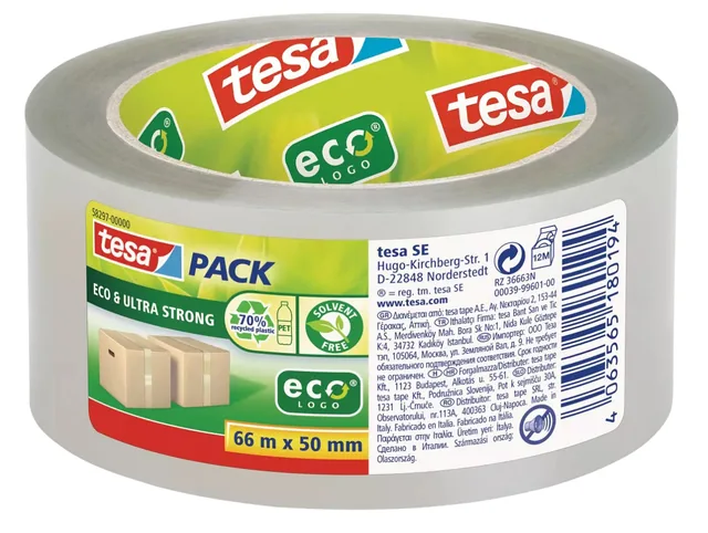 Verpakkingstape Tesa 58297 Eco transp 50mmx60m
