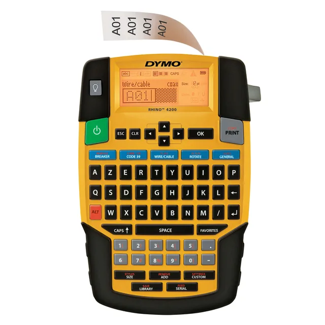 Labelprinter Dymo Rhino 4200 azerty 19mm koffer