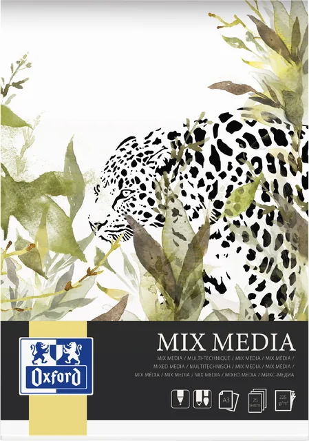 Tekenblok Oxford Mix Media A3 25 vel