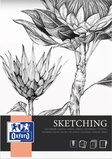 Tekenblok Oxford Sketching A4 50 vel