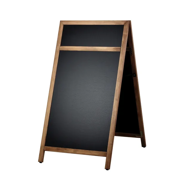 Krijt stoepbord Europel 660x1280mm DELUX natur