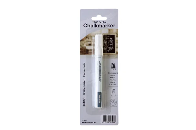 Krijtstift Europel 3mm wit