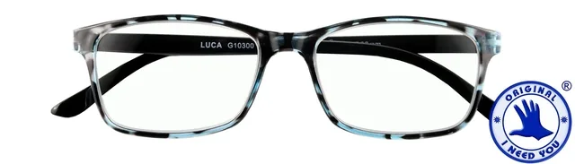 Leesbril I Need You +1.00dpt Luca blauw