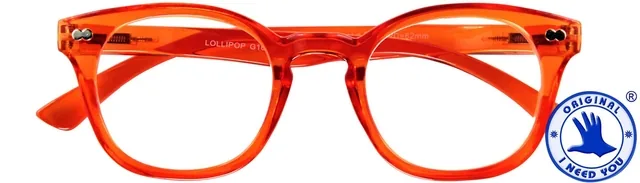 Leesbril I Need You +1.00dpt Lollipop oranje