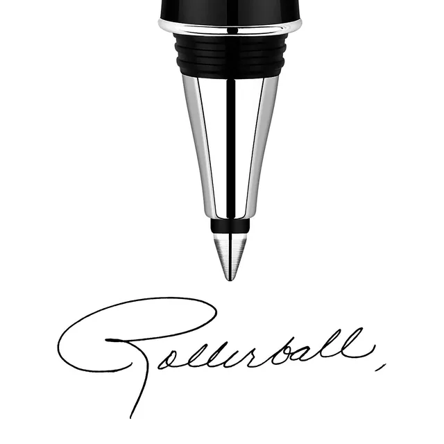 Rollerpenvulling Parker Quink M blister 2st zwart