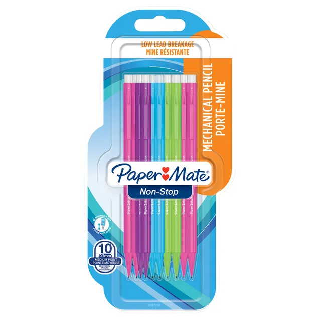 Vulpotlood Papermate non stop 0.7mm HB 10st ass