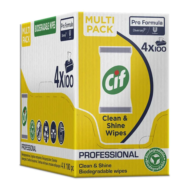 Reinigingsdoekjes CIF Pro formula Multi 100 stuks