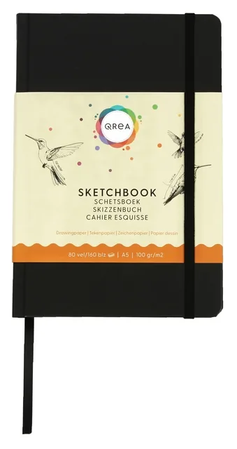 Tekenboek Qrea A5 100gr 80vel