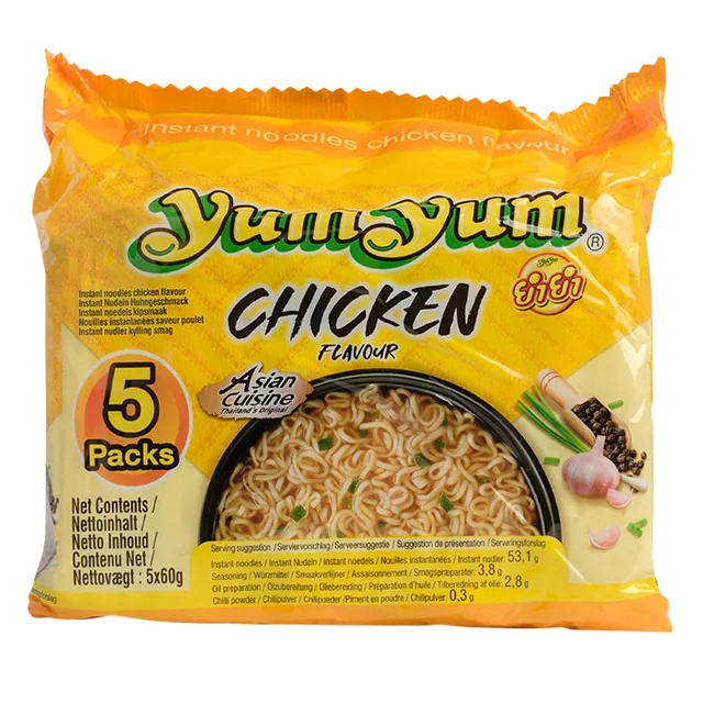 Noodles Yum Yum kip bami 5pack 5x60gr