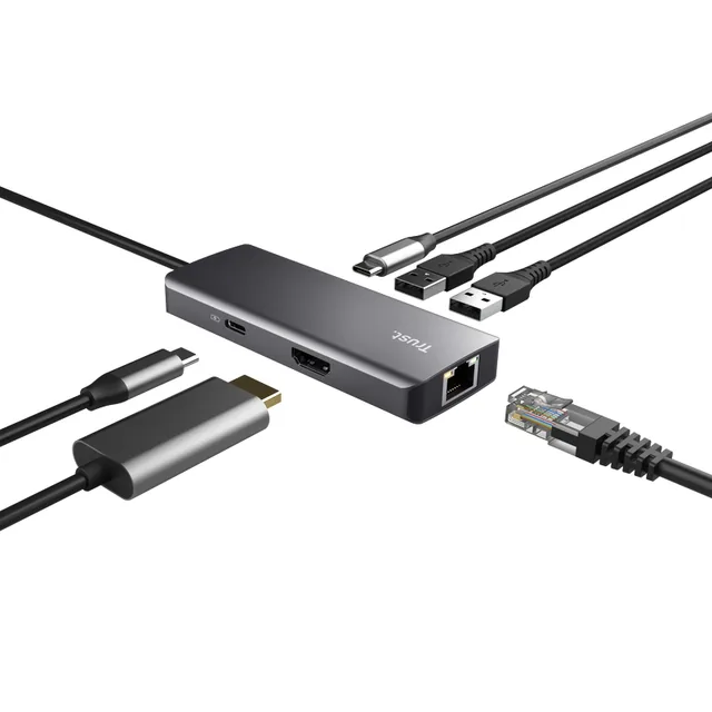 Adapter Trust Dalyx 6-in-1 USB-C multipoort