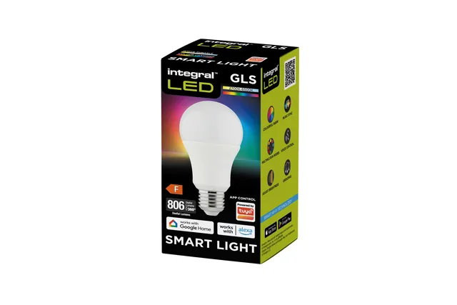 Ledlamp Integral E27 6500K Smart RGBW 8.5W 806lm