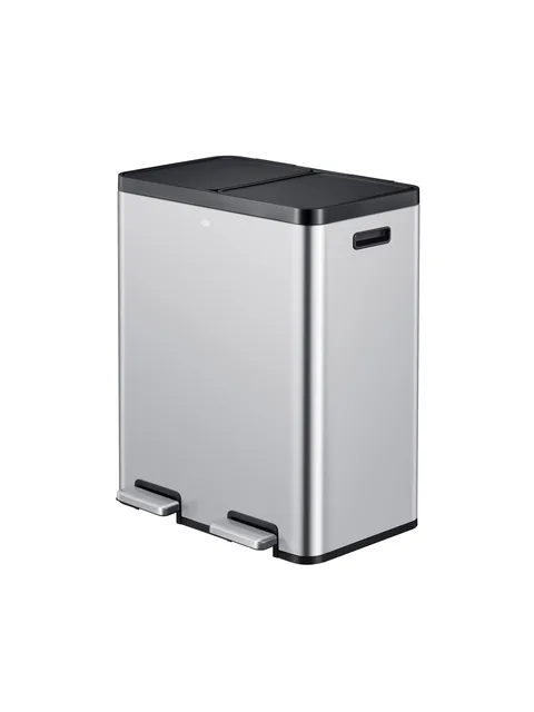 Pedaalemmer EKO Essential Recycler 2x30liter rvs