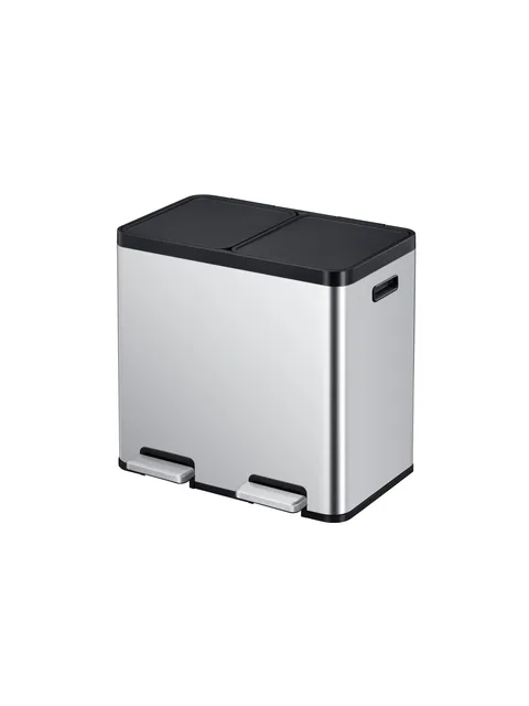 Pedaalemmer EKO Essential Recycler 2x22liter rvs