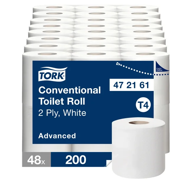 Toiletpapier Tork T4 Advanced 2laags 200 vel wit