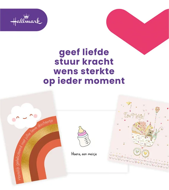 Wenskaart Hallmark Business Box geboorte dochter