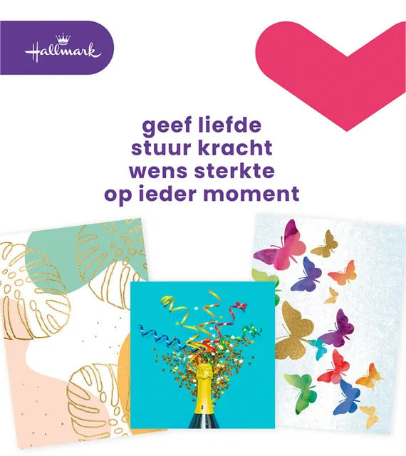 Wenskaart Hallmark Business Box zonder tekst 8st