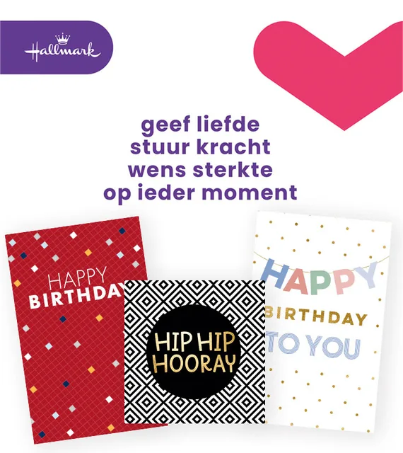 Wenskaart Hallmark Business Box verjaardag engels