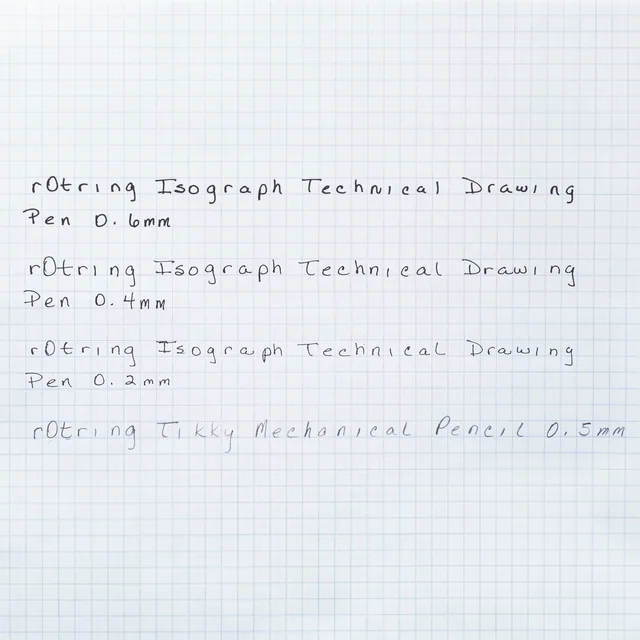 Tekenset rOtring Isograph 7-delig