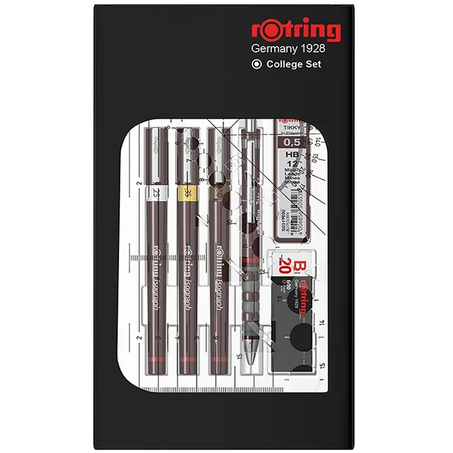 Tekenset rOtring Isograph College 0.25-0.35-05mm