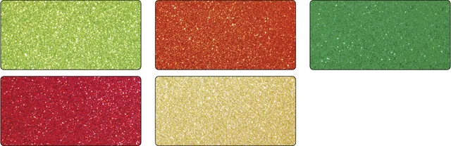 Glitterkarton Folia 50x70cm 300gr 5vel orient ass